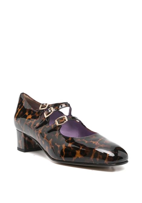 Brown 40mm Kina leopard-print buckled pumps Carel paris - women CAREL PARIS | KINA22331600BRWN
